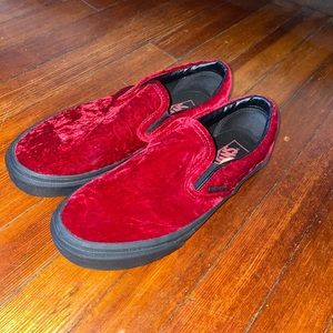 Velvet Slip on vans